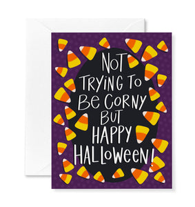 Corny Halloween Card