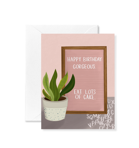 Letter Board Birthday Card