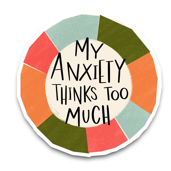 Overthinking Anxiety Sticker