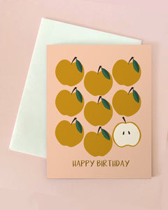 Apple Birthday Card