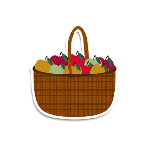 Apple Bushel Vinyl Sticker