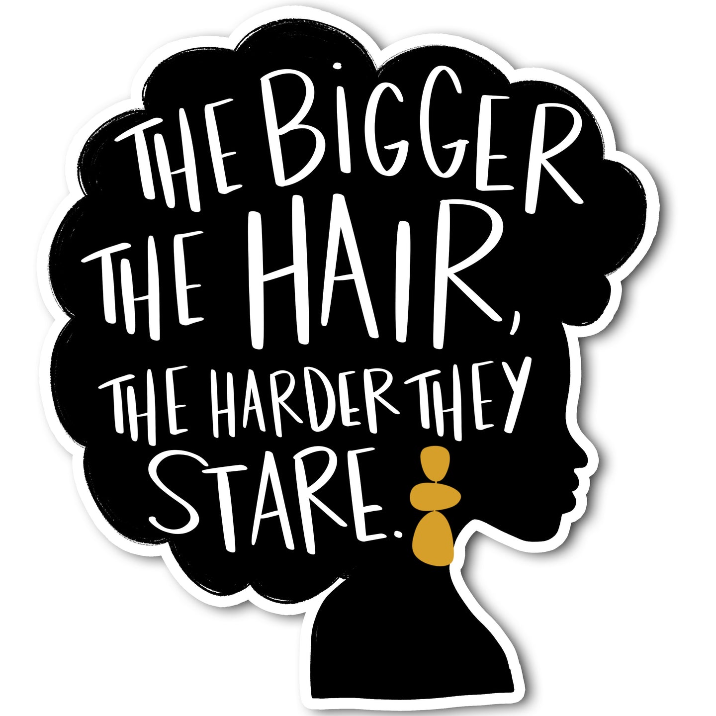 Big Hair Sticker