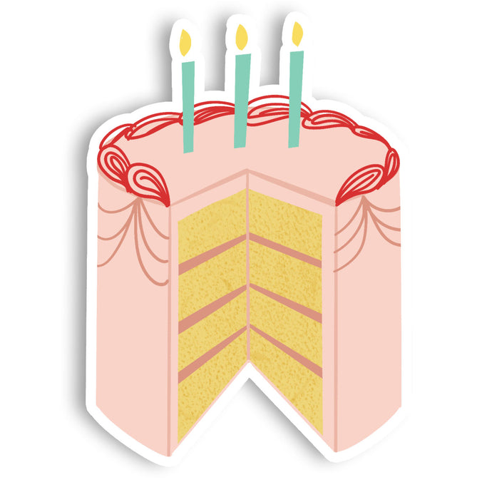 Birthday Cake Vinyl Sticker