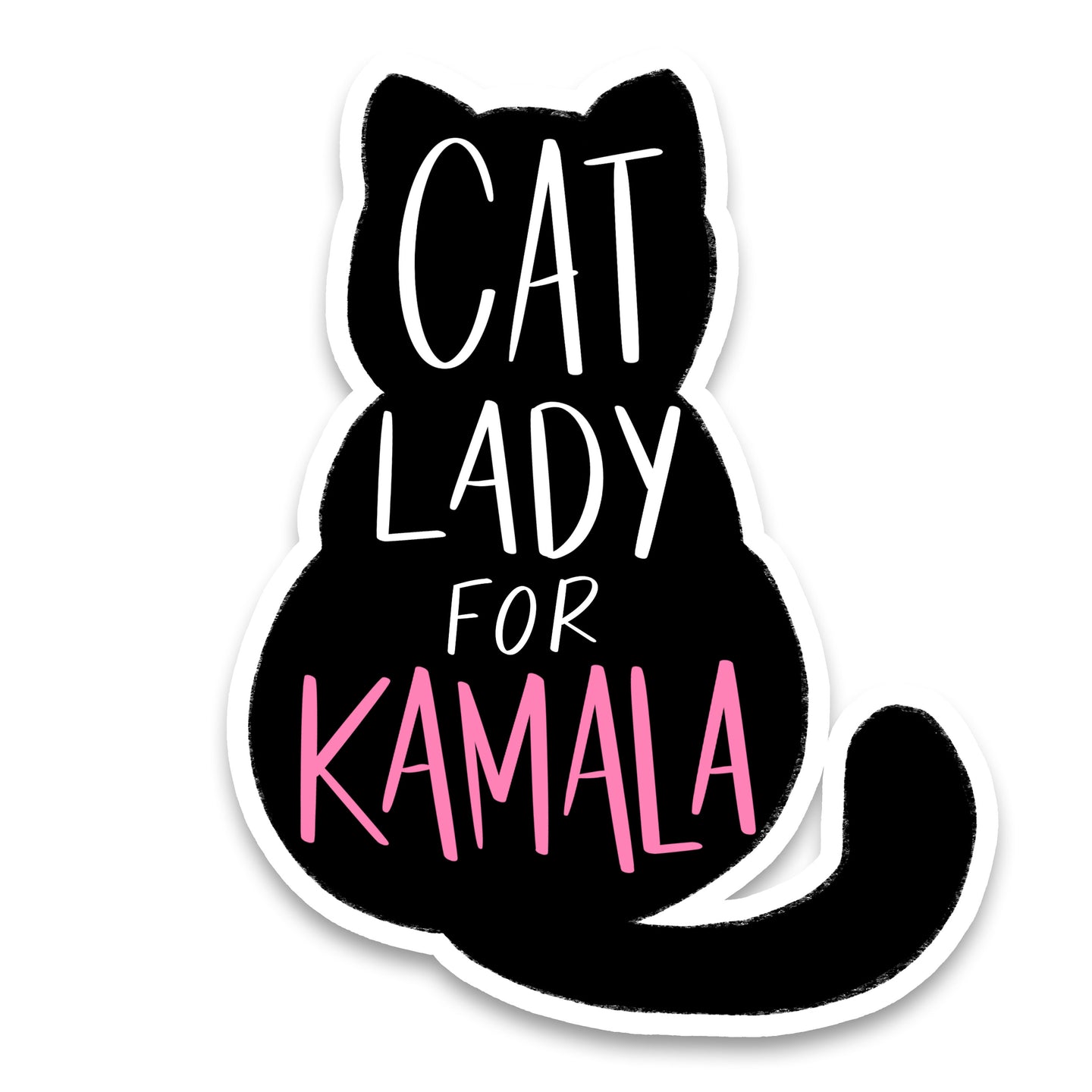 Cat Lady for Kamala Sticker