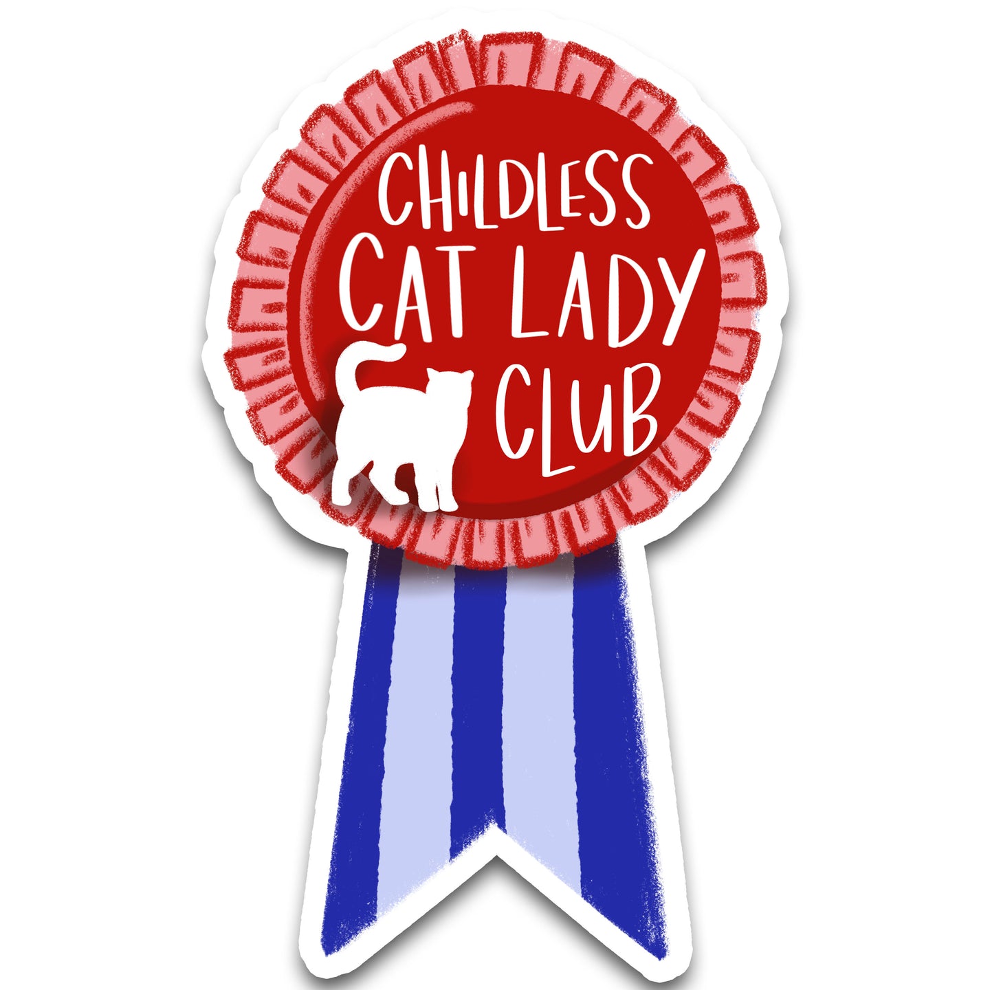 Childless Cat Lady Club Sticker