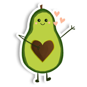 Cute Avocado Vinyl Sticker