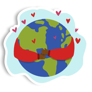 Earth Hugs Vinyl Sticker