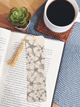 Floral Line Bookmark with Tassel