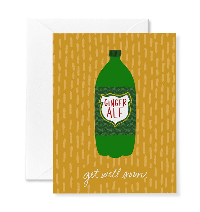 Ginger Ale Get Well Soon Card
