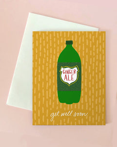 Ginger Ale Get Well Soon Card