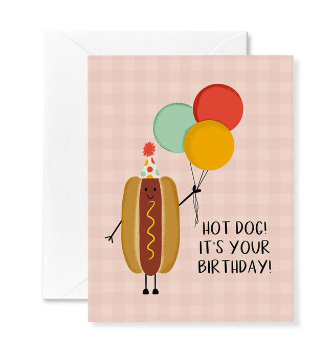 Hot Dog Birthday Card