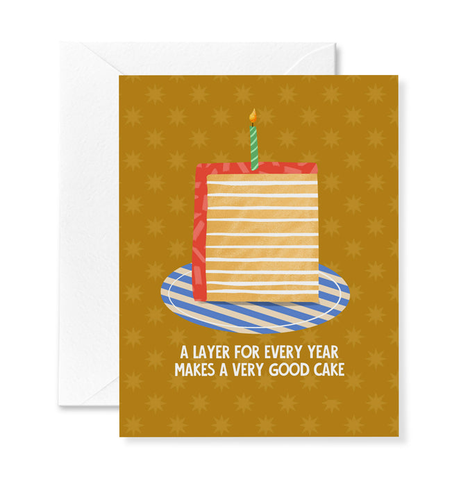 Layered Cake Birthday Card