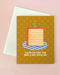 Layered Cake Birthday Card