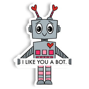 Love Robot Vinyl Sticker