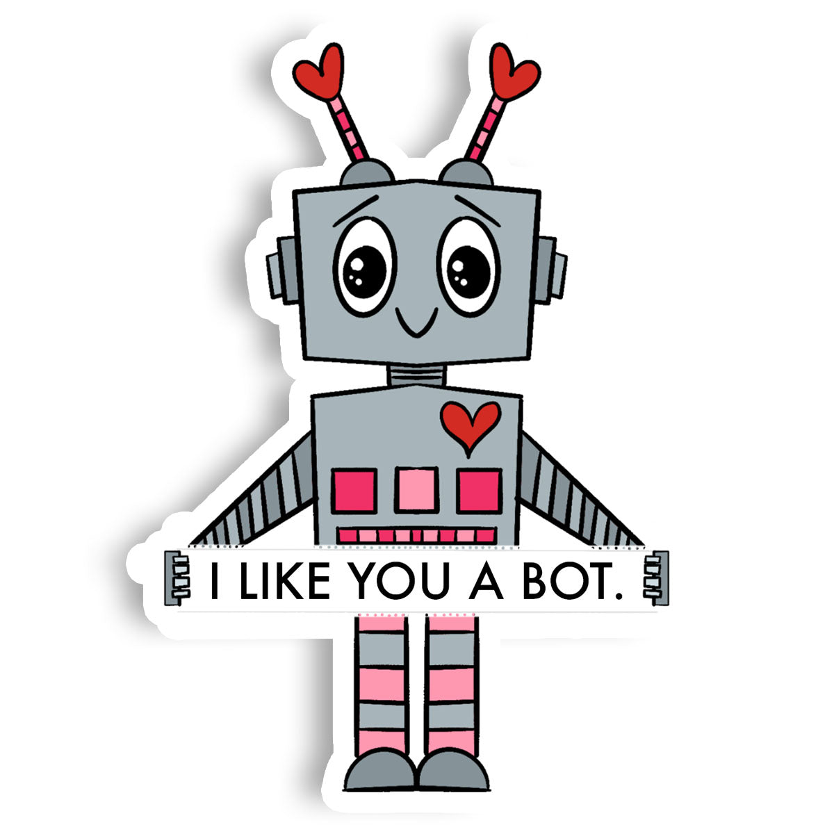 Love Robot Vinyl Sticker