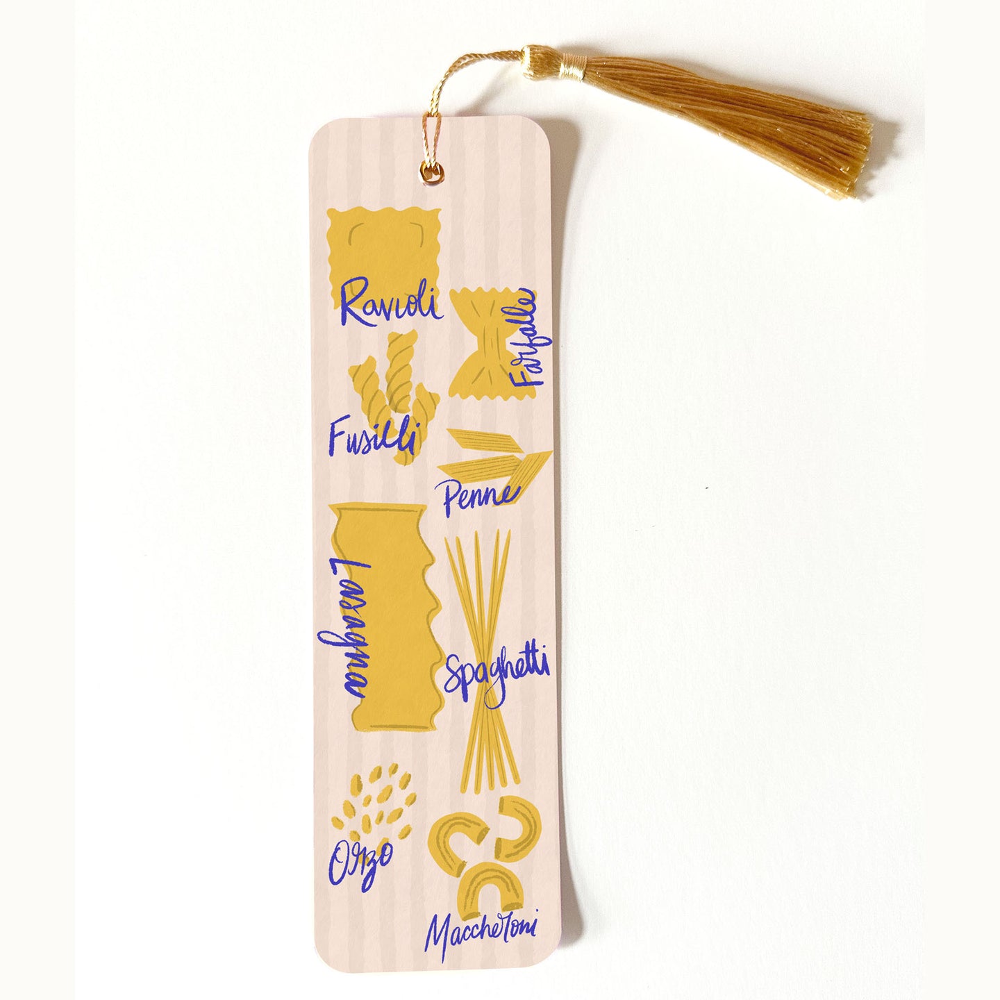 Pasta Lover Bookmark with Tassel