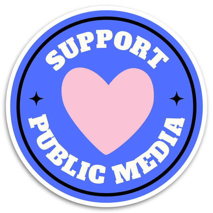 Public Media Vinyl Sticker