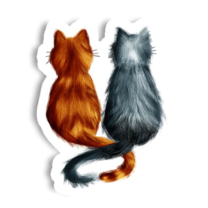 Cat Besties Vinyl Sticker