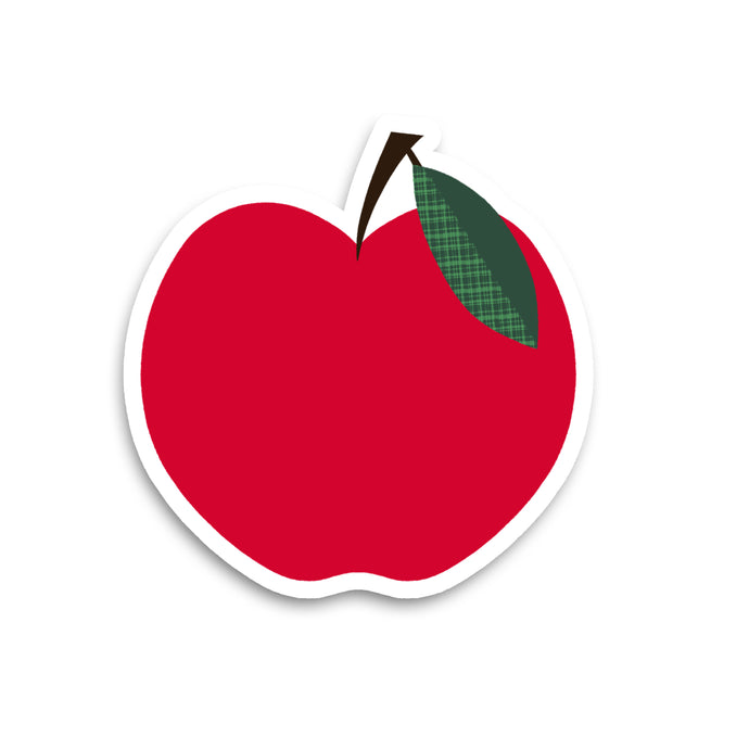 Red Apple Vinyl Sticker