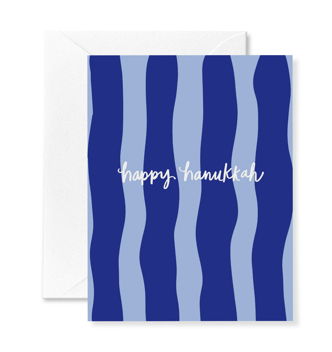 Striped Hanukkah Card