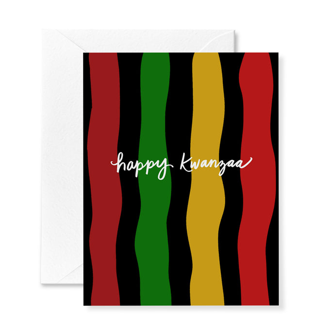 Striped Kwanzaa Card