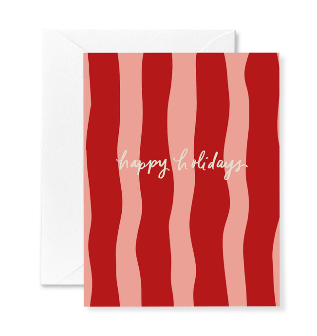 Striped Holiday Card