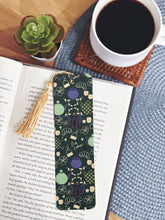 Tea Pattern Bookmark with Tassel