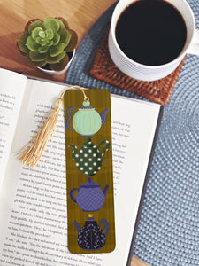 Tea Time Bookmark with Tassel