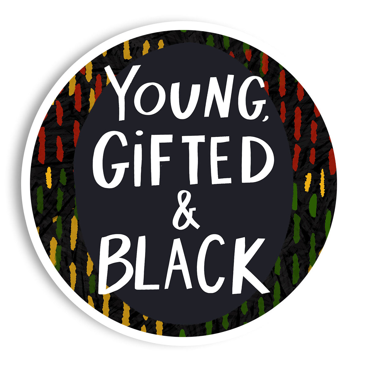 Young Gifted and Black Vinyl Sticker