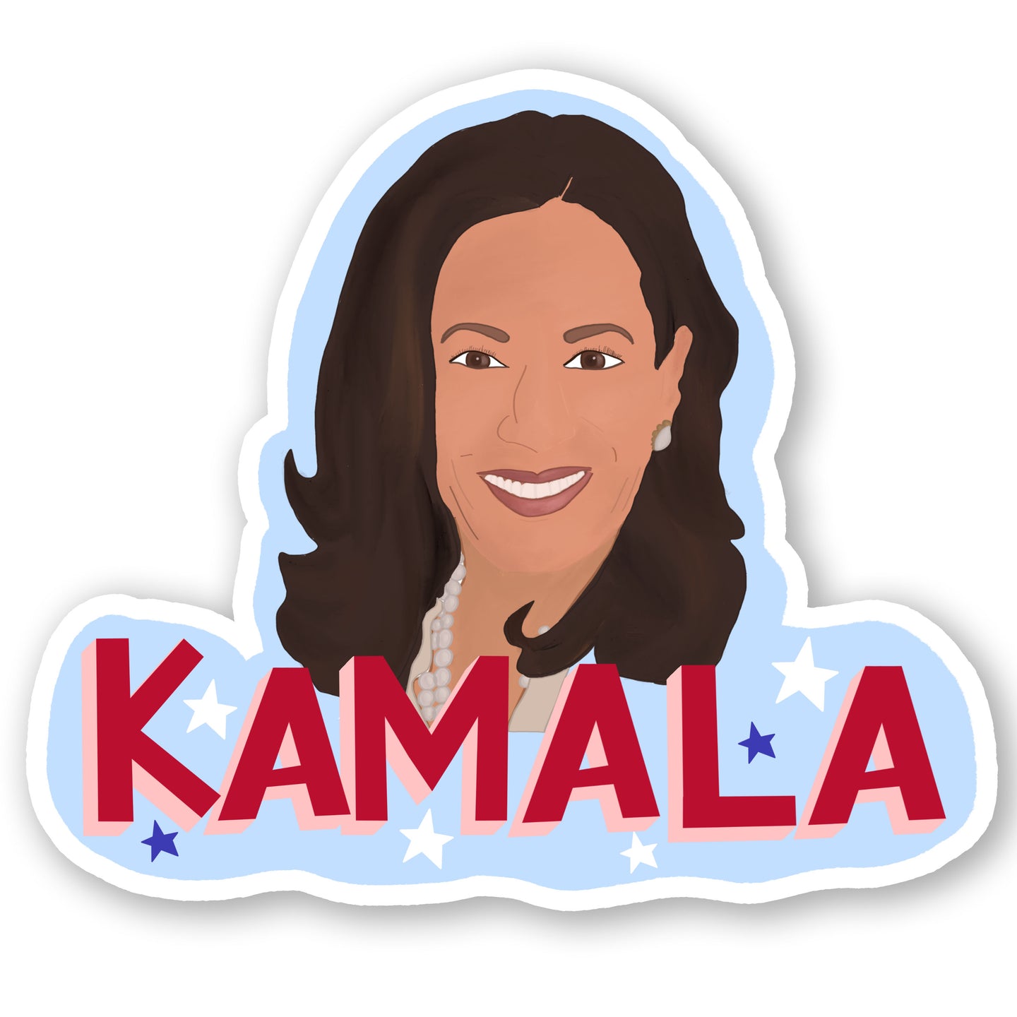 Kamala Harris Stars Sticker