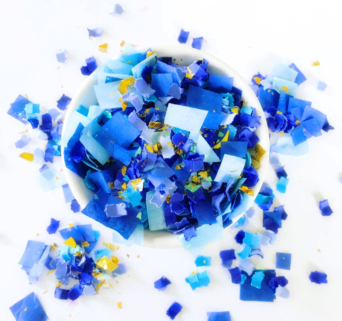 Blue Suede Confetti