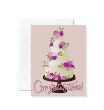 Wedding Cake Congrats Card