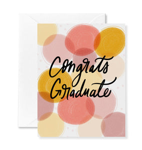 Grad Dots Peach Card