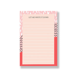 Jazzy Lined Notepad