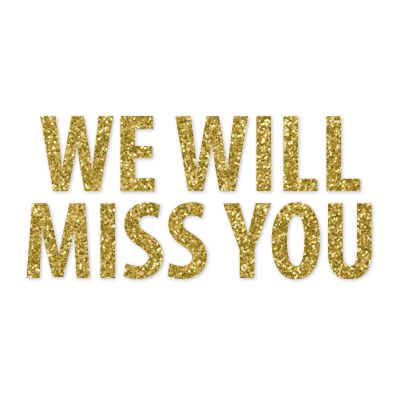 We Will Miss You Banner – Announce Divinely